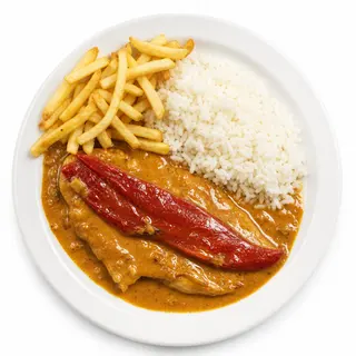Chicken steak plate